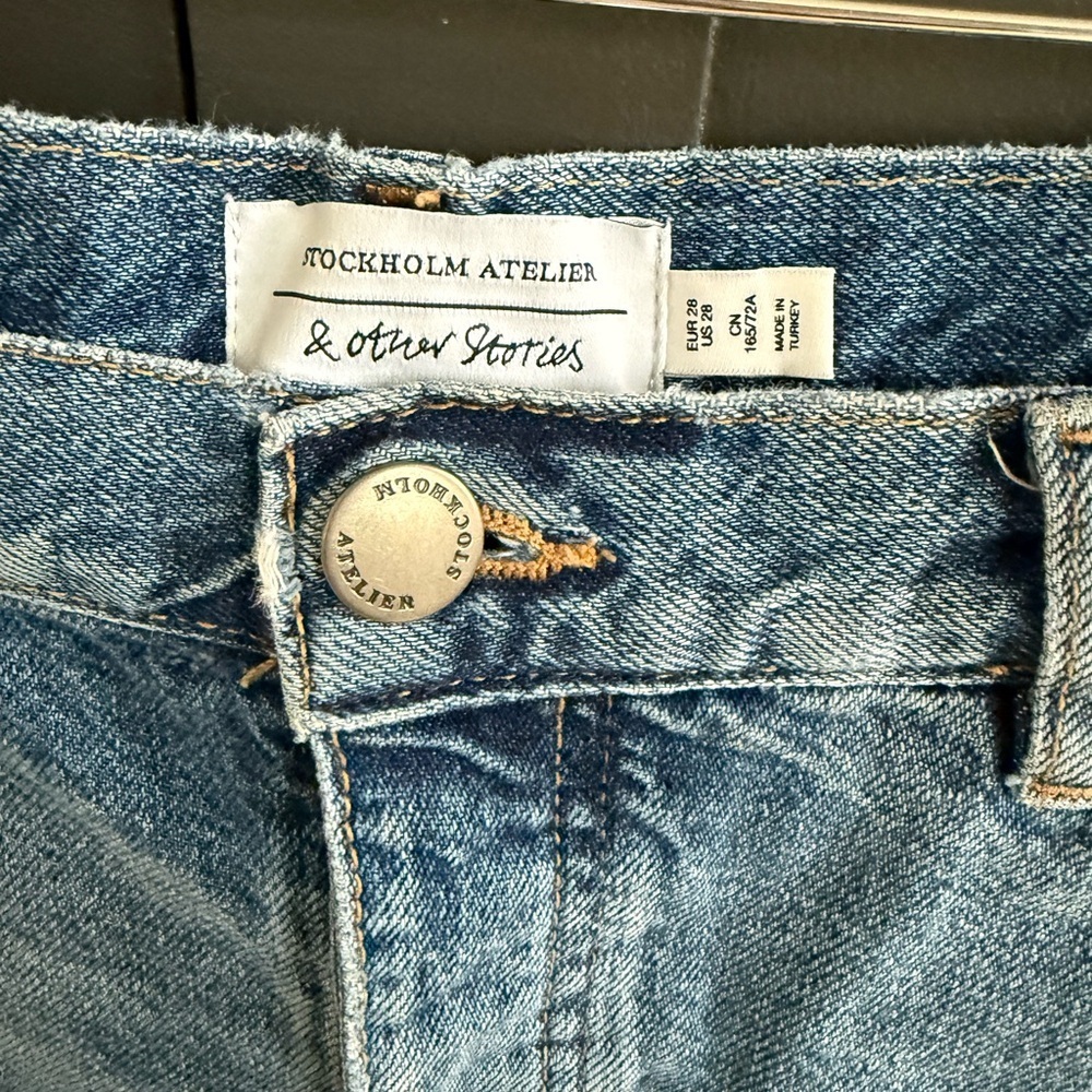 & Other Stories Denim Blue Women's Shorts • 28 - Picture 3 of 7